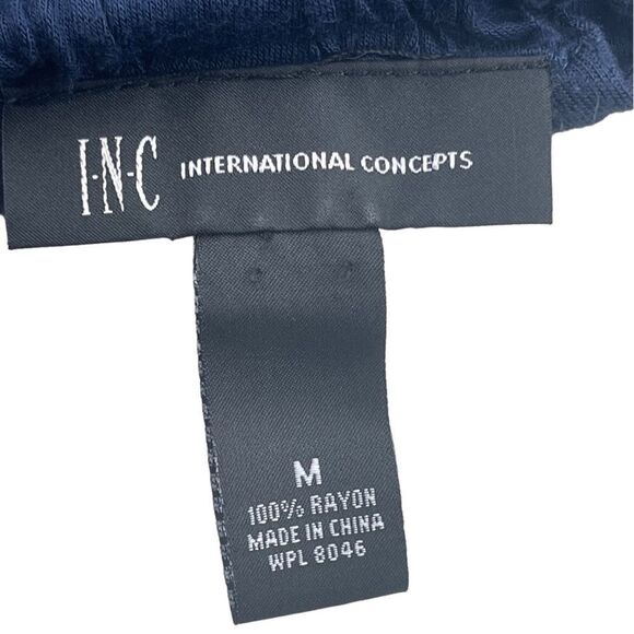 I.N.C. International Concepts navy Blue Sleeveless tank embellished Top Size:M - Picture 4 of 5